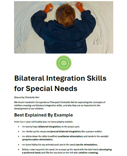 Bilateral Integration Skills for Special Needs - Mindstretch School - Special needs school in Cape Town - Autism