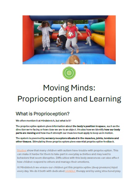 Moving Minds - Proprioception and Learning - Mindstretch School - Special Needs School in Cape Town